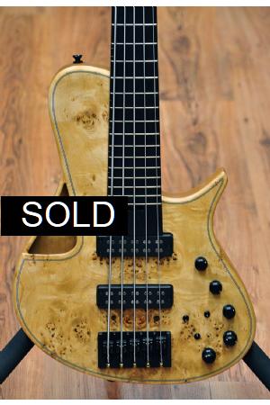 Meridian Mojo II 5 String Poplar Burl Top Meridian Mojo II 5 String Poplar Burl Top